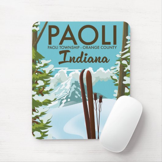 Paoli Orange Landkreis Indiana Skipster Mousepad (Mit Mouse)