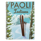 Paoli Orange Landkreis Indiana Skipster Notizblock (Vorderseite)