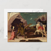 PAOLO UCCELLO - Saint George und der Drache 1470 Postkarte (Vorne/Hinten)