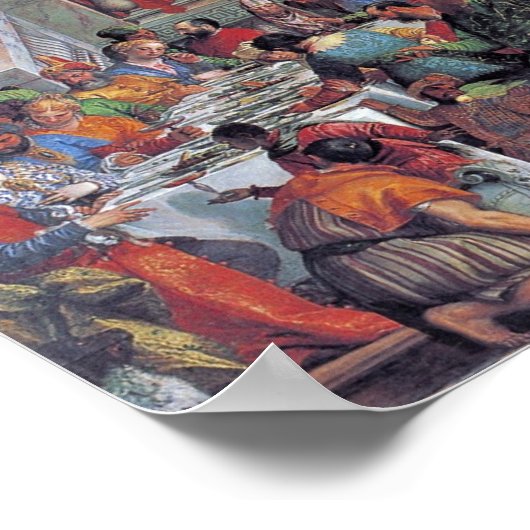 Paolo Veronese - Die Hochzeit in Cana Poster (Ecke)