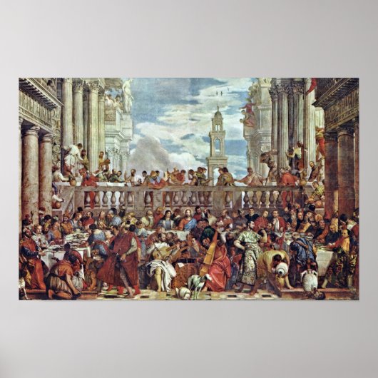 Paolo Veronese - Hochzeit in Cana Poster (Vorne)