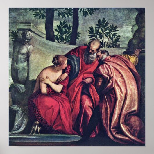 Paolo Veronese - Susanna und die Ältesten Poster (Vorne)