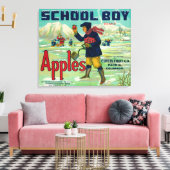 Paonia, Colorado - School Boy Apple Label Leinwanddruck (Insitu (Wohnzimmer))