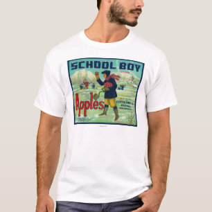 Paonia, Colorado - Schuljunge Apple beschriften T-Shirt