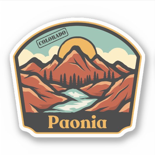 Paonia, Colorado Sticker (Vorderseite)