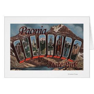 Paonia Staat Park, Colorado - Große Briefmarkensze