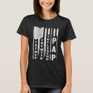 Pap den Mann, den Mythos, die legendäre US-Flagge T-Shirt