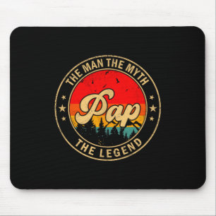 Pap der Mann der Mythos die Legende Vintage Retro Mousepad