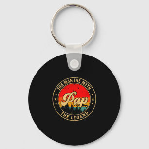 Pap der Mann der Mythos die Legende Vintage Retro Schlüsselanhänger
