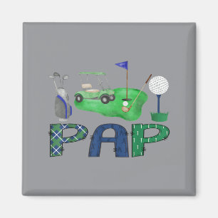 Pap des Geburtstagsjungen Hole In One Golf Sport Magnet