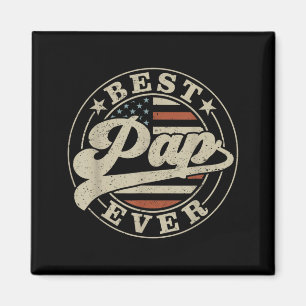 Pap Ever Amerikanische Us Flagge Lustiger Vatertag Magnet