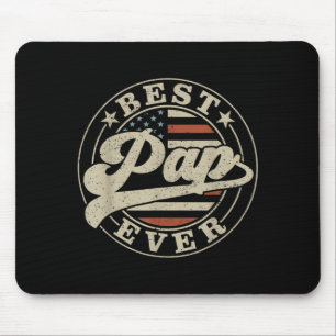 Pap Ever Amerikanische Us Flagge Lustiger Vatertag Mousepad
