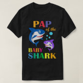 Pap of the Baby Birthday Shark Pap Hai Weihnachten T-Shirt (Design vorne)