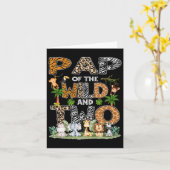 Pap of the Wild and Two Zoo Safari Jungle Geburtst Karte (Gelbe Blume)