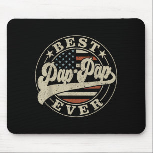 Pap-Pap Ever Amerikanische US-Flagge Lustiger Vate Mousepad