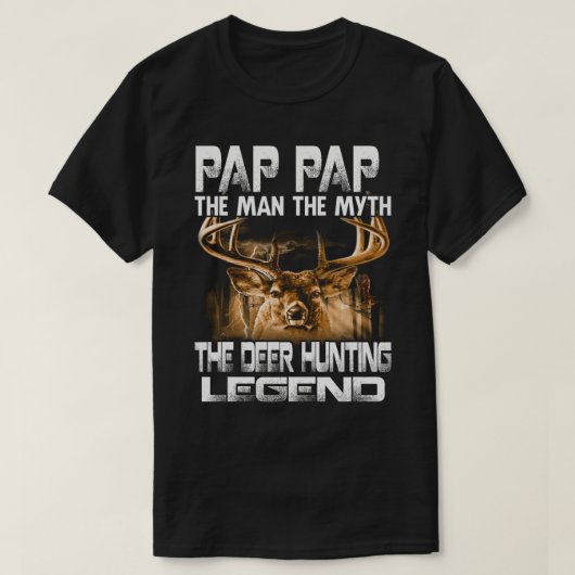 PAP PAP PAP Der Mythos der Hirschjagd Legende T-Shirt (Design vorne)