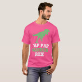 Pap-Pap-Saurus Rex Dino Dinosaur Pappapsaurus Funn T-Shirt (Vorne ganz)