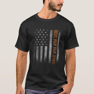 Pap Pap USA Flag Vatertag Geschenk von Tochter S T-Shirt