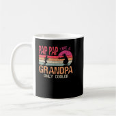 Pap Pap wie ein Opa Nur Cooler lustiger Vater Papa Kaffeetasse (Links)