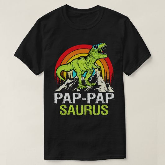 Pap-papSaurus Dinosaur Grandpa Saurus Father's Day T-Shirt (Design vorne)
