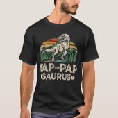 Pap-papSaurus Dinosaur Grandpa Saurus Father's Day T-Shirt (Vorderseite)