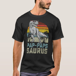 Pap Papssaurus Rex Dinosaur Pap Paps Saurus Famili T-Shirt