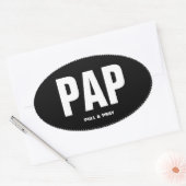 PAP Pull and Pray Oval Autoaufkleber Ovaler Aufkleber (Umschlag)
