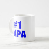 Papa #1 (blau) kaffeetasse (Vorderseite Links)