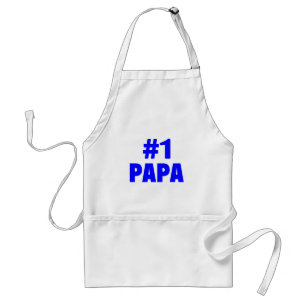 Papa #1 (blau) schürze