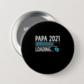 Papa 2021 Ankündigung der Schwangerschaft Button (Vorne & Hinten)