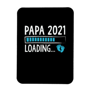 Papa 2021 Ankündigung der Schwangerschaft Magnet