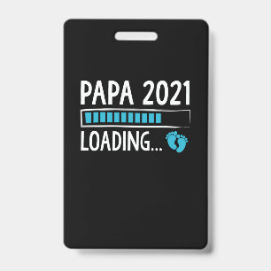 Papa 2021 Schwangerschaftsankündigung wird geladen Ausweis