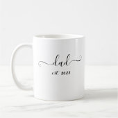 Papa. 2022 Elegantes Geschenk für den künftigen Va Kaffeetasse (Links)