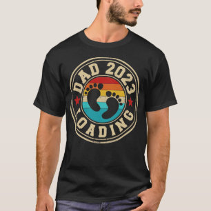 Papa 2023 lädt vintage retro für neuen Daddy Vater T-Shirt