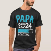Papa 2024 Ankündigung von Schwangerschaft und neue T-Shirt (Vorderseite)