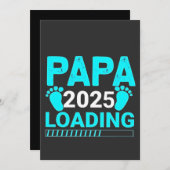 Papa 2025 Vater für Elternschaft Feiertagskarte (Vorne/Hinten)