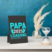 Papa 2025 Vater für Elternschaft Fotoplatte (Seite)