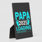 Papa 2025 Vater für Elternschaft Fotoplatte (Seite)