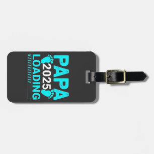 Papa 2025 Vater für Elternschaft Gepäckanhänger