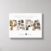 Papa 28 Foto Collage Keepake zum Vater oder Opa Leinwanddruck (Vorderseite)