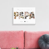 Papa 28 Foto Collage Keepake zum Vater oder Opa Leinwanddruck (Insitu (Wohnzimmer))