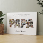 Papa 28 Foto Collage Keepake zum Vater oder Opa Leinwanddruck