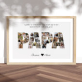 Papa 28 Foto Collage Keepake zum Vater oder Opa Poster