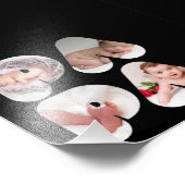 PAPA 4 x Foto Collage Geschenk für Väter Vater (Ecke)