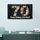 Papa, 70. Geburtstag Foto Collage für Mama Banner (Messeveranstaltung)