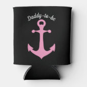 Papa als rosa Ankertext Dosenkühler (Vorderseite)