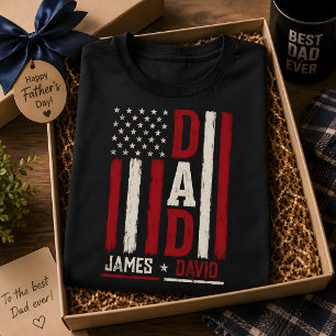 Papa American Flag Papa Geschenke Patriotischer Va T-Shirt