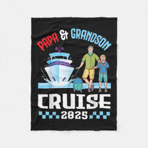Papa &amp; Grandson Cruise 2025 Family Vacation Cr Fleecedecke