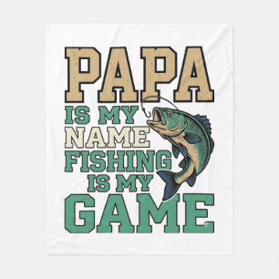 Papa Angeln Ist Mein Spiel Vintage Fisch Shirt Des Fleecedecke