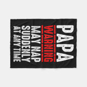 Papa Art For Grandpa From Grandkids Father's Day P Fleecedecke (Vorderseite (Horizontal))